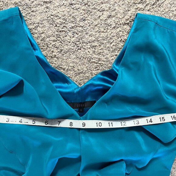 Stunning Coast Turquoise Cocktail Dress (US 6) - Picture 5 of 9